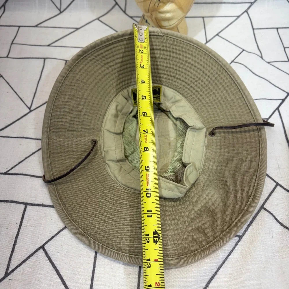 Kid's Dorfman Pacific Co Safari Hat Large Khaki Mesh Crown Adjustable Chin Cord